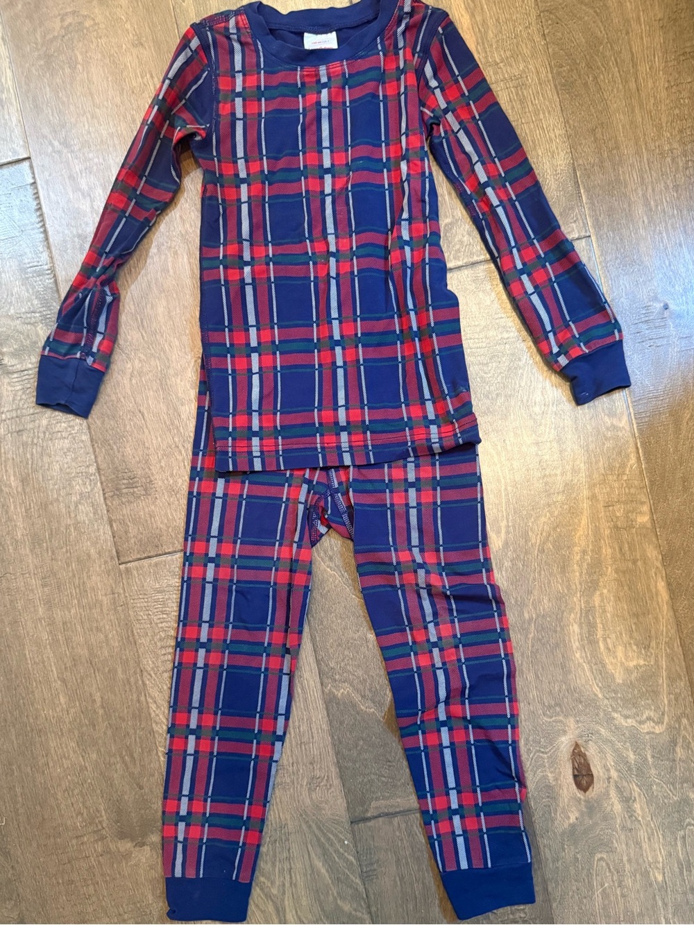 Hanna Andersson Size 4 100cm Plaid Christmas Pajamas